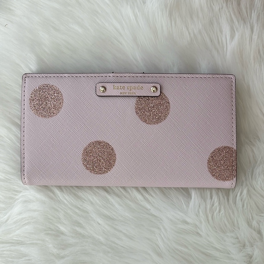 Kate Spade Morgan Sunshine Dot Slim Bifold Wallet